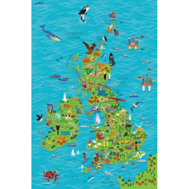 Children’s Wall Map of the United Kingdom and Ireland