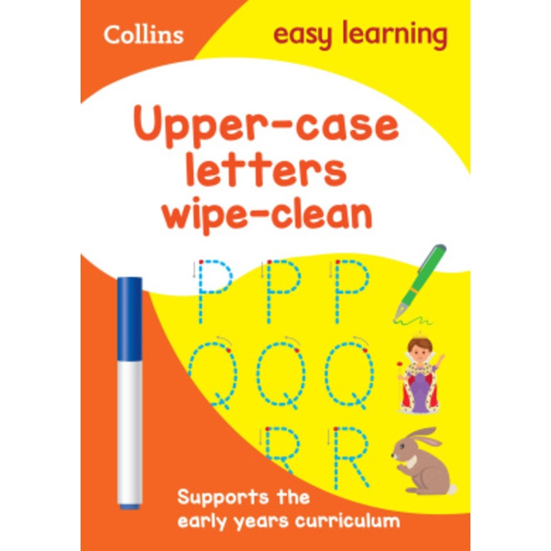 Upper Case Letters Age 3-5 Wipe Clean Activity Book
