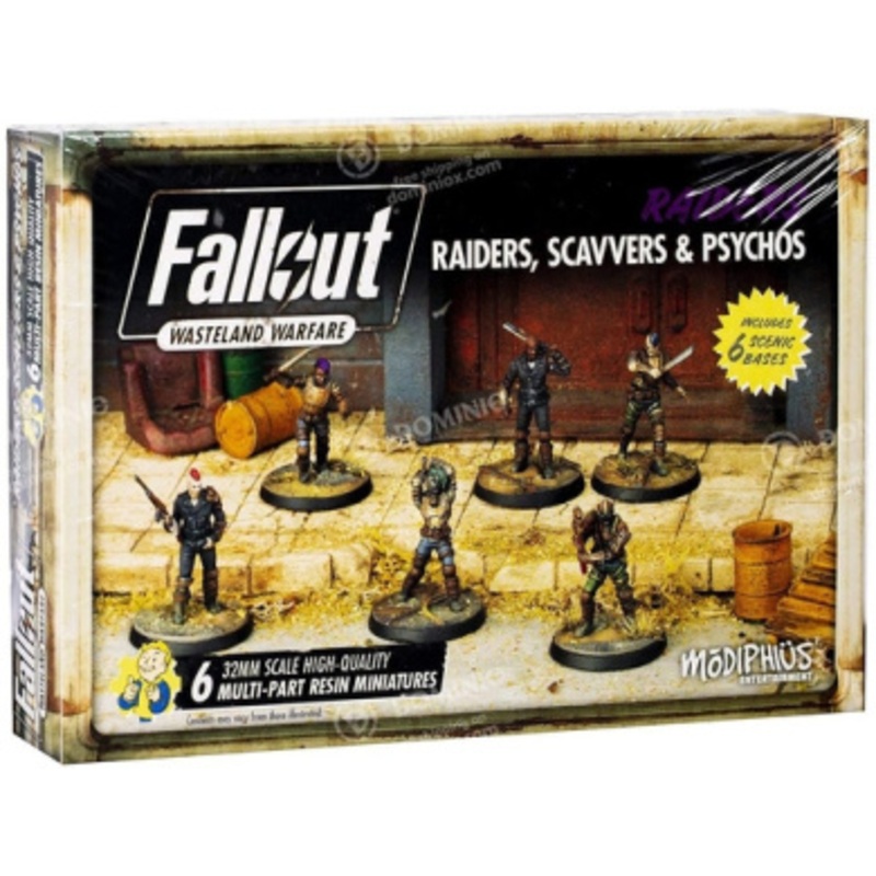 Fallout Wasteland Warfare Raiders, Scavvers & Psychos Fallout Minis