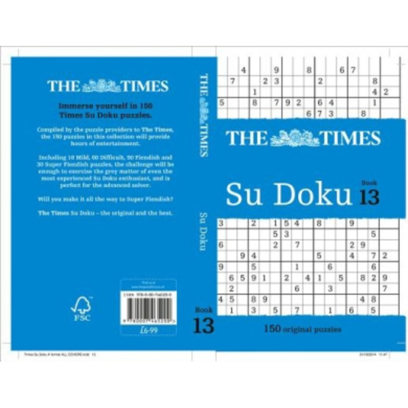 The Times Su Doku Book 13