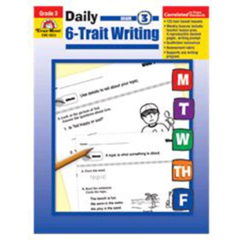 Evan Moor Educational Publishers 6023 Daily 6-Trait Writing, Grade 3