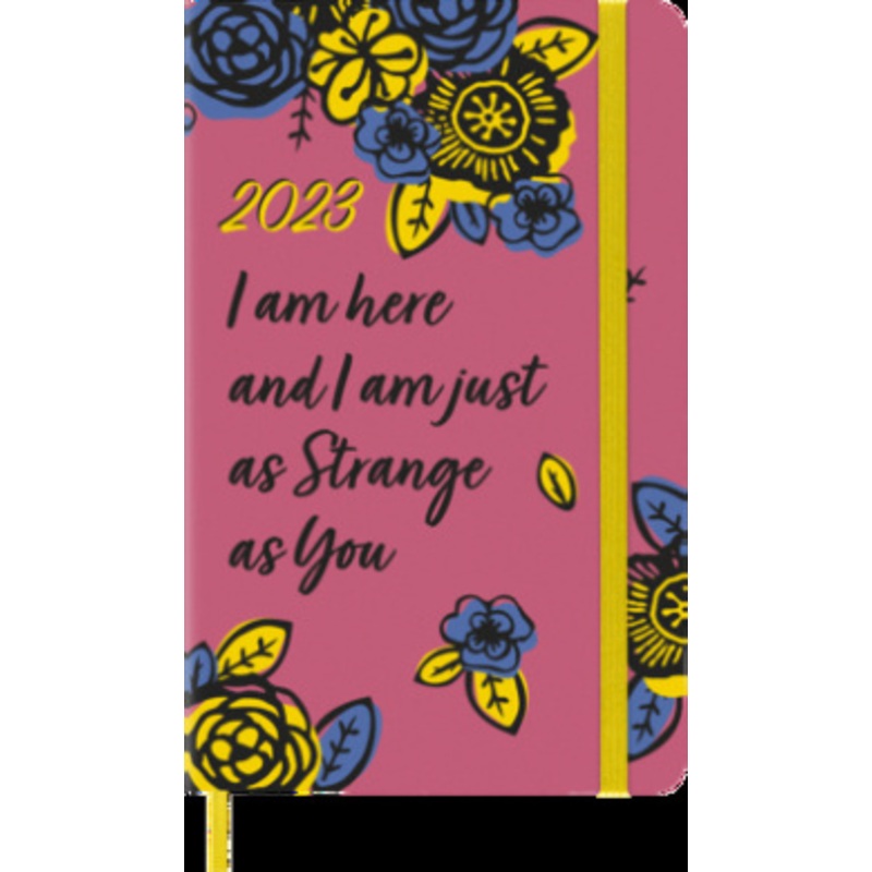 Moleskine Limited Edition 2023 Weekly Notebook Planner Frida Kahlo, 12m, Large, Pink, Hard Cover