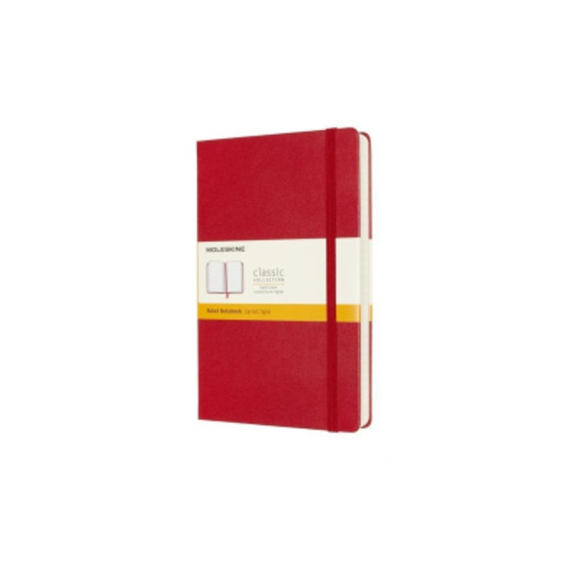 Moleskine Notizbuch – Erweitert, Large/A5, Liniert, Fester Einband, Scharlachrot