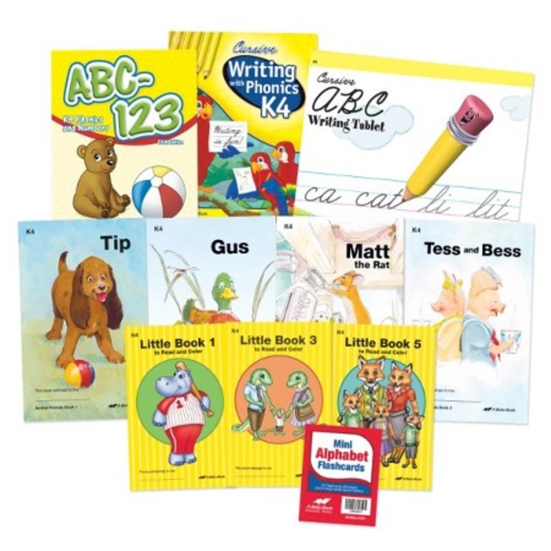 Abeka K4 Homeschool Child Full-Grade Kit (Cursive Edition)