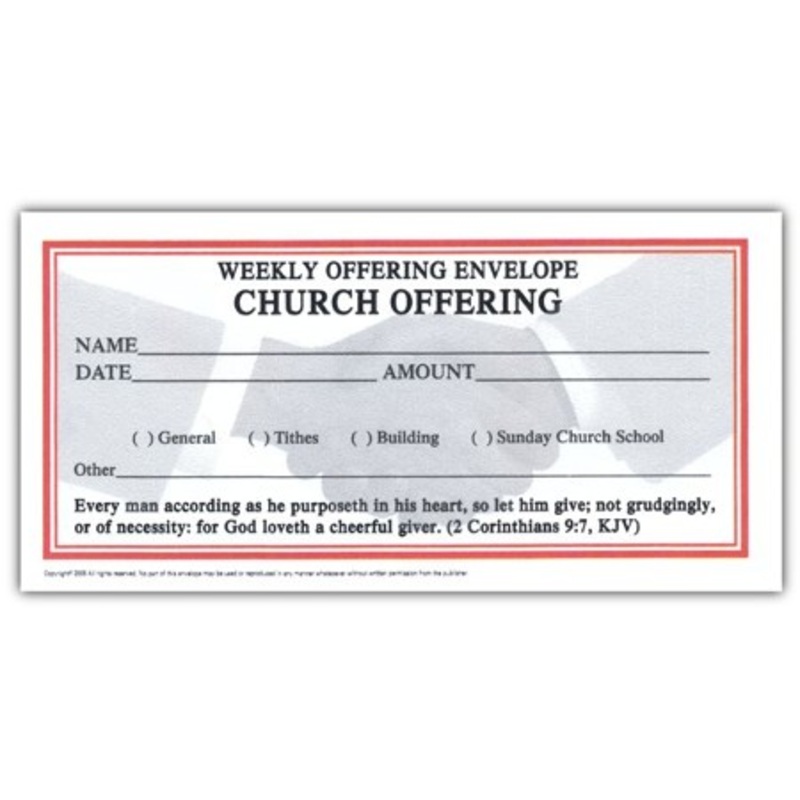 Weekly Offering Envelopes (pkg. of 500)