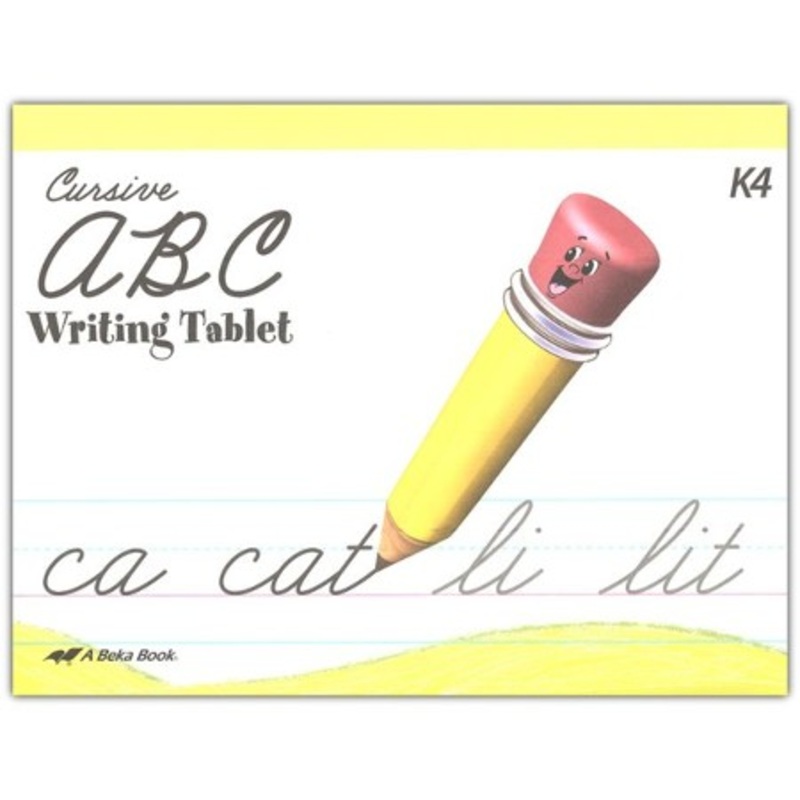 Abeka Cursive ABC Writing Tablet