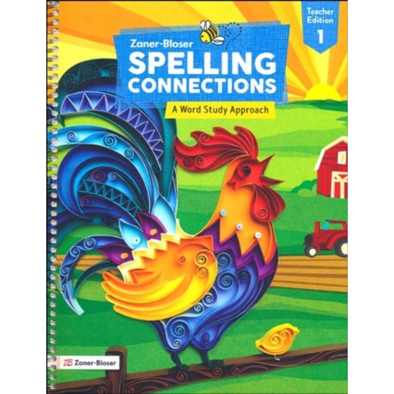 Zaner-Bloser Spelling Connections Grade 1 Student/Teacher Homeschool Bundle (2022 Edition)