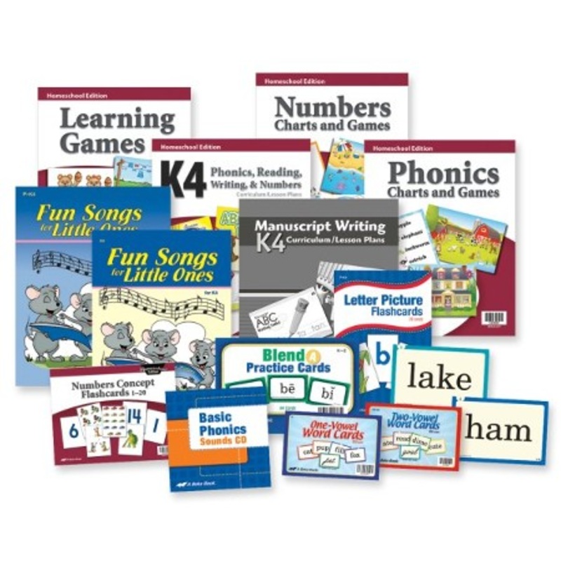 Abeka Grade K4 Complete Parent Kit (Manuscript Edition)