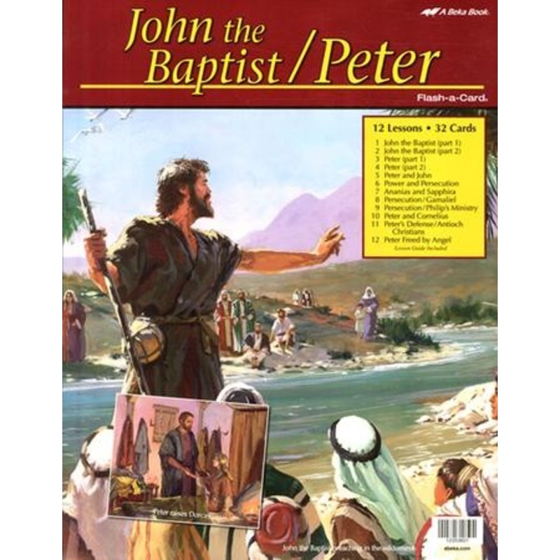 Abeka John the Baptist/Peter Flash-a-Card Set