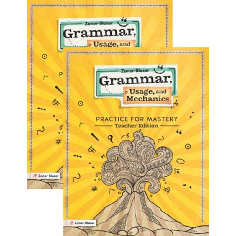 Zaner-Bloser Grammar, Usage and Mechanics Grade 2 Student/Teacher Homeschool Bundle (2021 Edition)