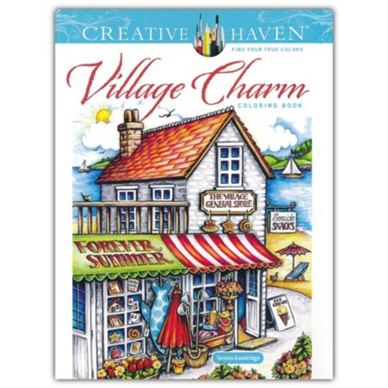 Village Charm Coloring Book