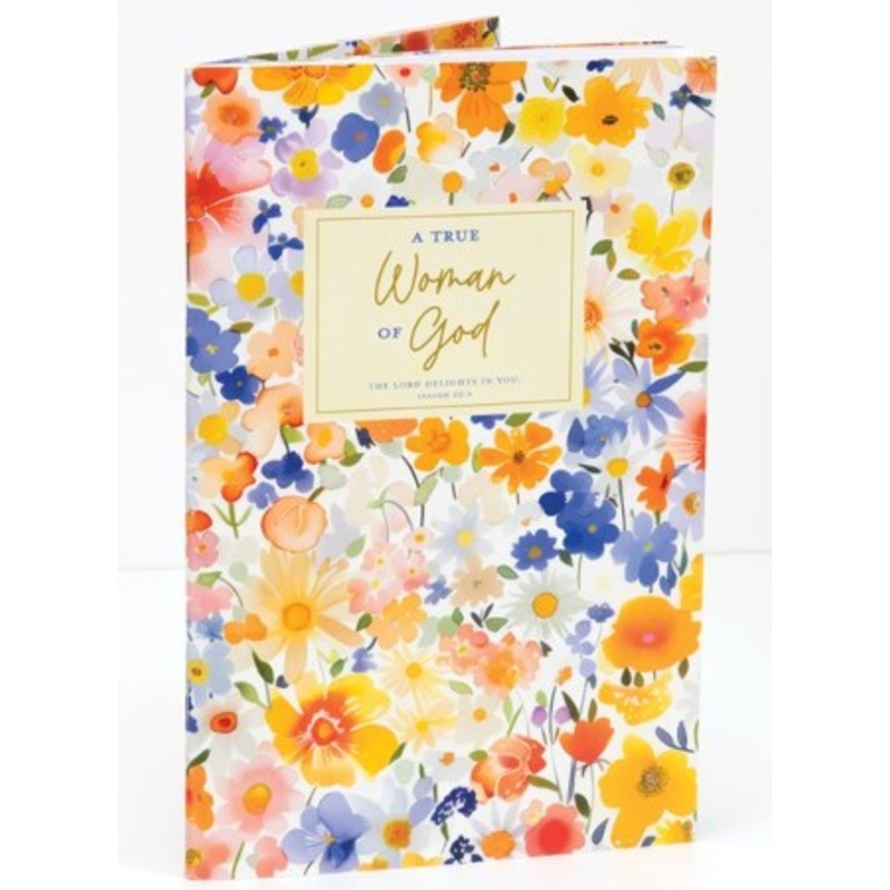 A True Woman of God Floral Guided Journal