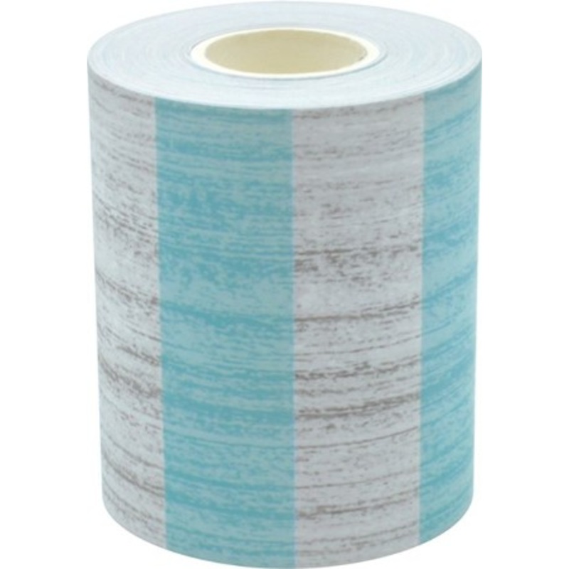 Vintage Blue Stripes Straight Rolled Border Trim