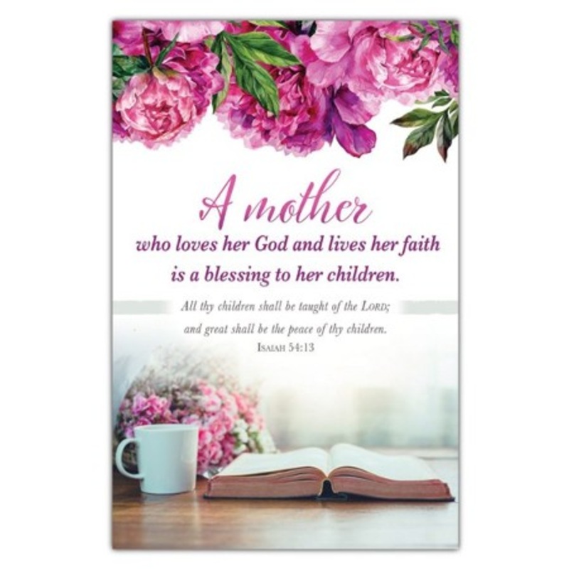 A Mother Who Loves Her God (Isaiah 54:13) Bulletins, 100