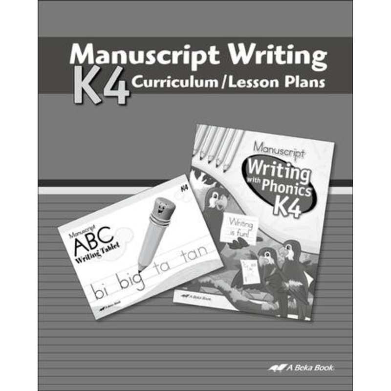 Abeka K4 Manuscript Lesson Plans
