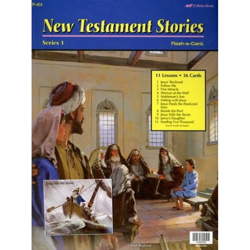 Abeka Preschool New Testament Stories Series 1 Flash-a-Card  Set