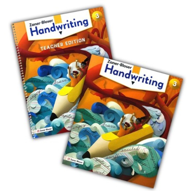Zaner-Bloser Handwriting Grade 3: Student & Teacher Editions (Homeschool Bundle — 2020 Copyright)