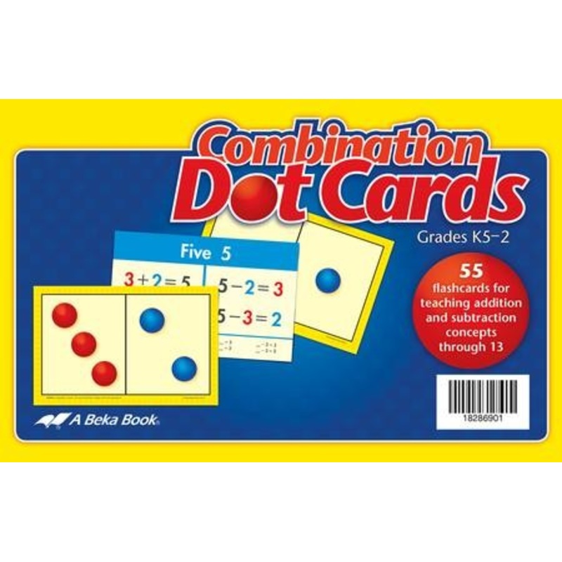 Abeka Combination Dot Cards (K5; 55 cards)