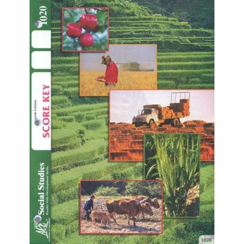 4th Edition Social Studies Score Key 1020, Grade 2