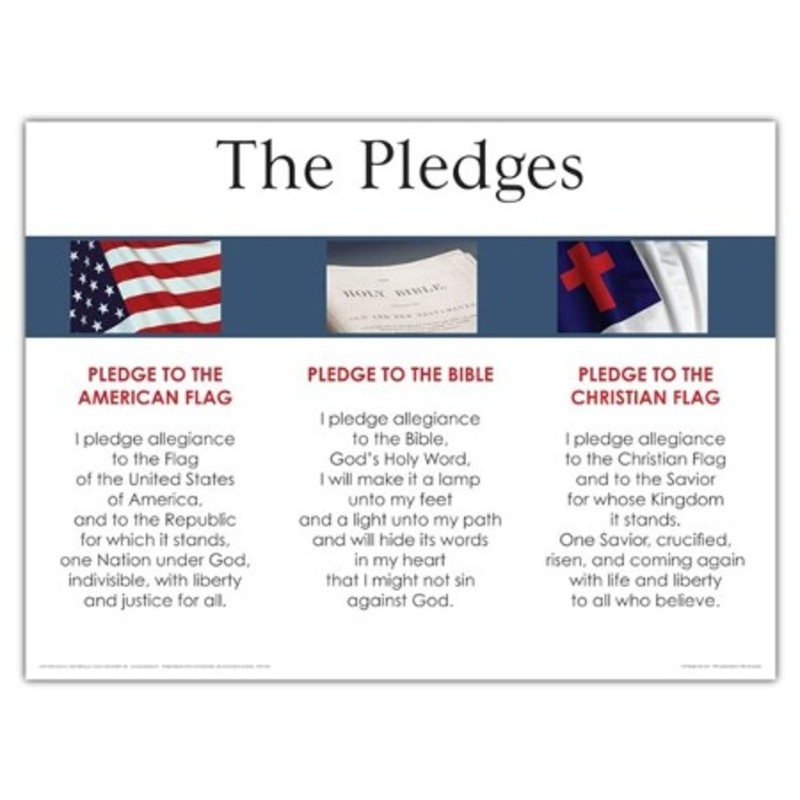 3-in-1 Pledges Laminated Wall Chart