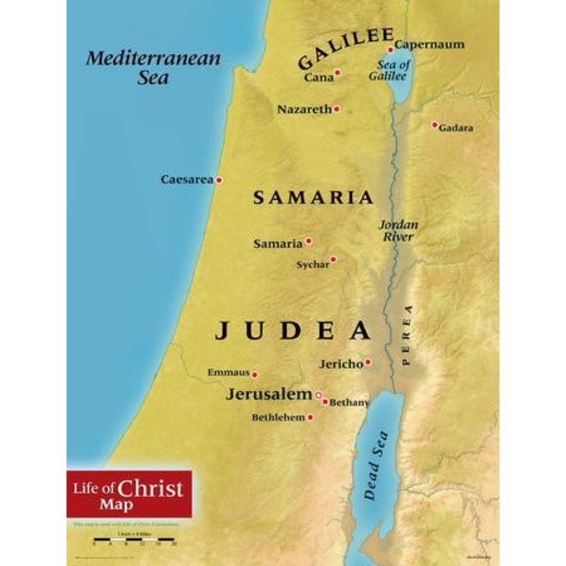 Abeka Life of Christ Map