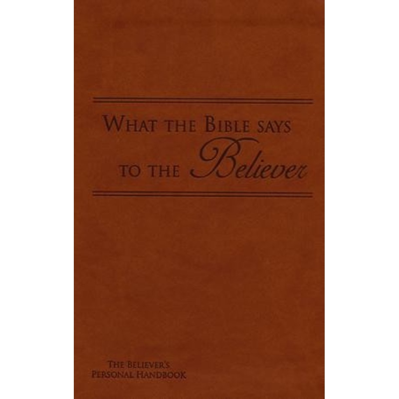What the Bible Says to the Believer – Imitation Leather, Brown
