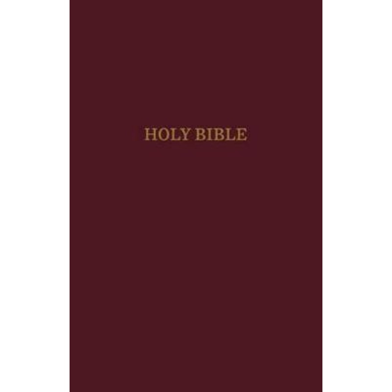 KJV, Pew Bible, Hardcover, Burgundy, Red Letter Edition, Comfort Print: Holy Bible, King James Version by Zondervan