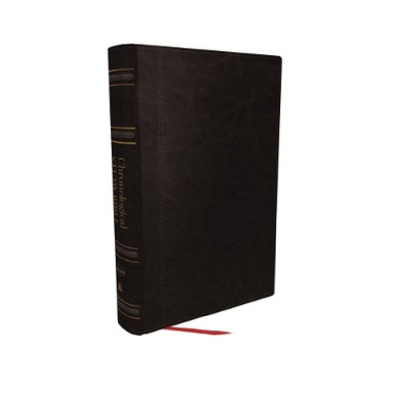 NKJV, Chronological Study Bible, Leathersoft, Black, Comfort Print: Holy Bible, New King James Version by Thomas Nelson 9780785239550